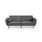 Convertible Futon Sofa Bed Adjustable Couch Sleeper with Wood Legs