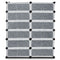 12-Cube DIY Portable Plastic Shoe Rack with Transparent Doors