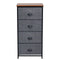 Chest Storage Tower Side Table Display Storage with 4 Drawers