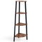 4-Tier Corner Shelf Metal Storage Rack Domestic Bookcase