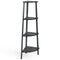 4-Tier Corner Shelf Metal Storage Rack Domestic Bookcase