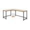 L Shaped Desk Corner Computer Desk PC Laptop Gaming Table Workstation