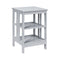2 Pieces 3-Tier Nightstand with Reinforced Bars and Stable Structure