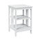 2 Pieces 3-Tier Nightstand with Reinforced Bars and Stable Structure