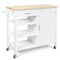 Kitchen Island Cart Rolling Serving Cart Wood Trolley
