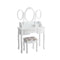 7 Drawer Tri-Folding Mirror Dressing Vanity Makeup Set