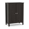 2-Door Bathroom Floor Storage Cabinet Space Saver Organizer