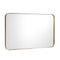 32 Inch x 20 Inch Metal Frame Wall-Mounted Rectangle Mirror