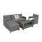 4 Pieces Patio Rattan