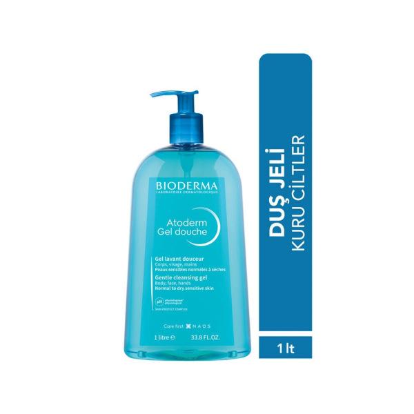 Bioderma Atoderm Shower Gel - Gentle, Moisturizing Cleanser for Sensitive & Dry Skin - Fragranced, 33.81 fl oz