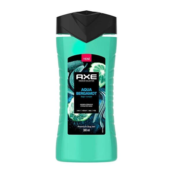 Axe Premium Collection Aqua Bergamot 3-in-1 Shower Gel for Men - Refreshing, Invigorating, and Convenient