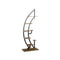 6-Tier 9 Potted Metal Plant Stand Holder Display Shelf with Hook-White