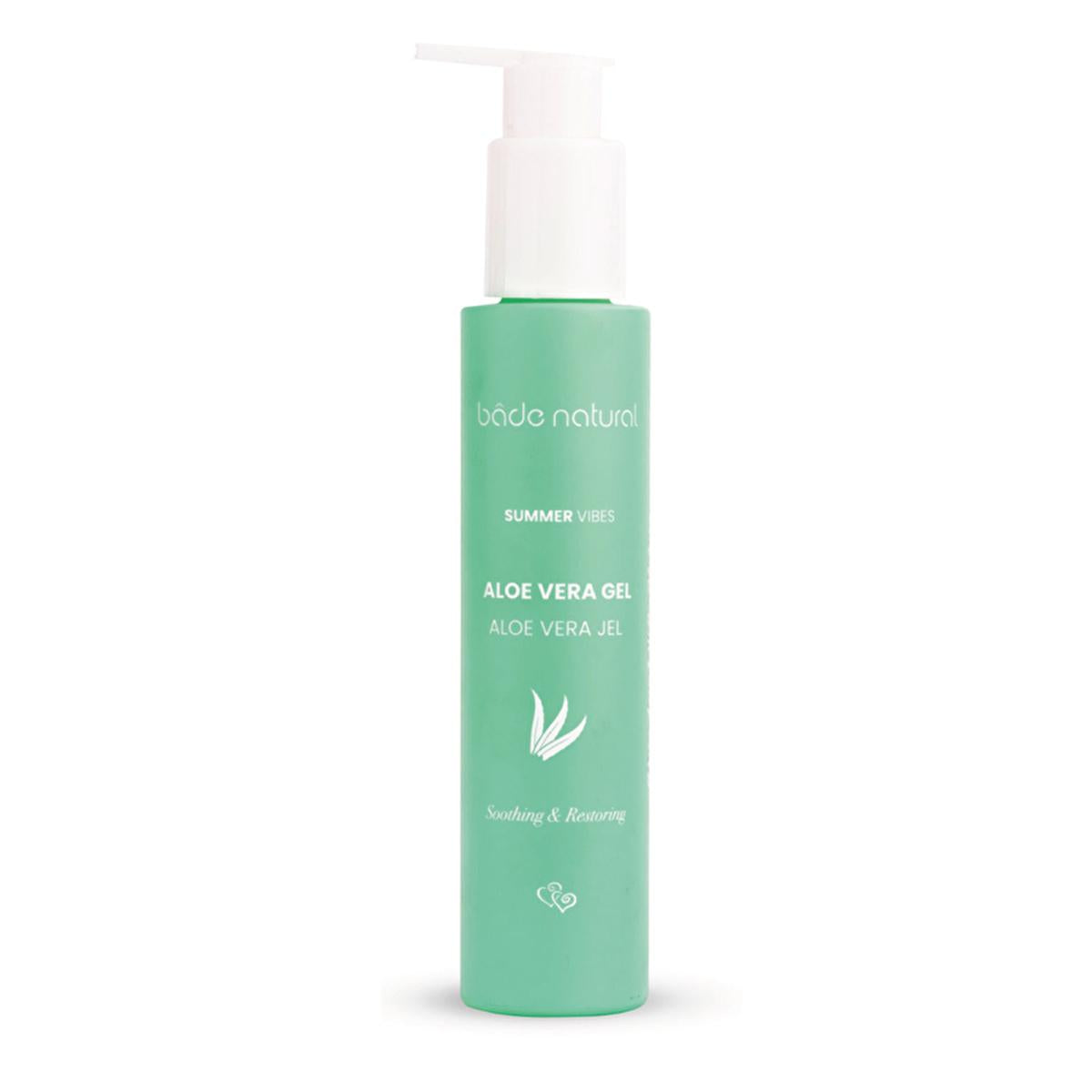 Bade Natural Aloe Vera Gel After Sun Moisturizer: 100% Natural, Soothing Sunburn Relief & Intense Hydration