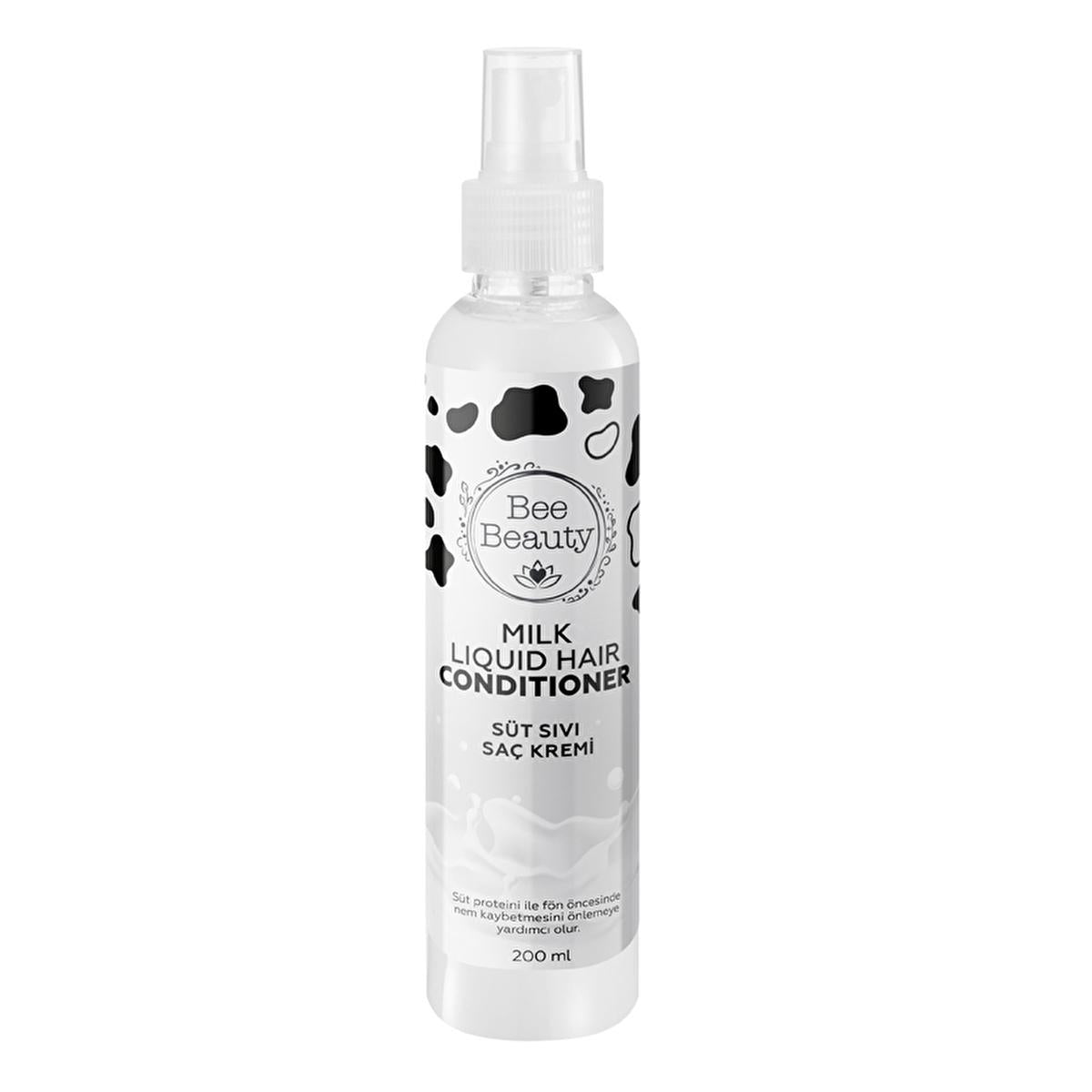 Bee Beauty Milk Protein Leave-In Hair Conditioner: Repair, Detangle & Protect from Heat - Moisturizing Shine Spray for Dry Damaged Hair