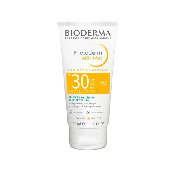 Bioderma Photoderm AKN Mat SPF30 Sunscreen Cream - Anti-Acne, Mattifying, Non-Greasy Sun Protection