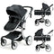 Folding Aluminum Infant Reversible Stroller with Diaper Bag