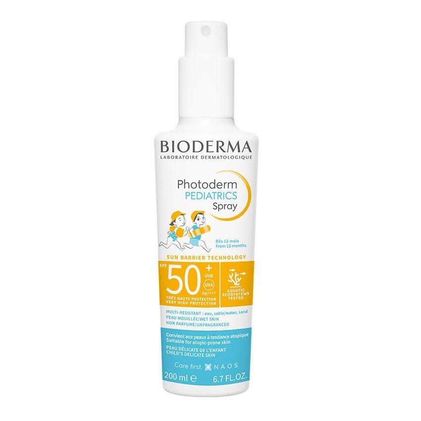 Bioderma Children's Sunscreen Spray SPF50+ - Water-Resistant, Pediatrician-Tested, 6.76 fl oz