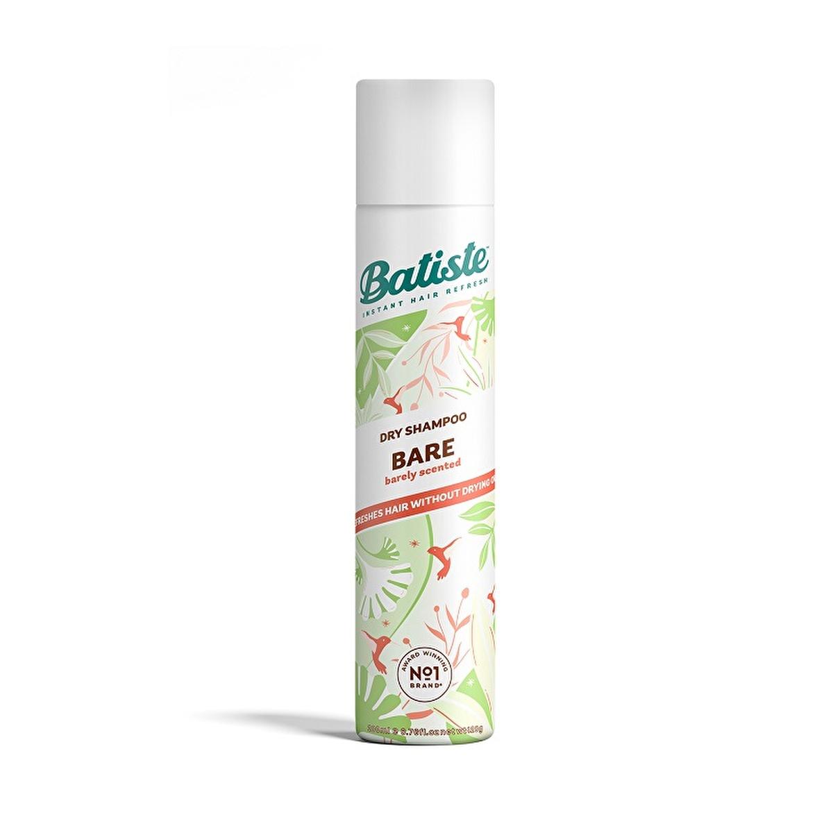 Batiste Dry Shampoo Bare 200ml - Aerosol Spray for Oil Absorption and Volumizing