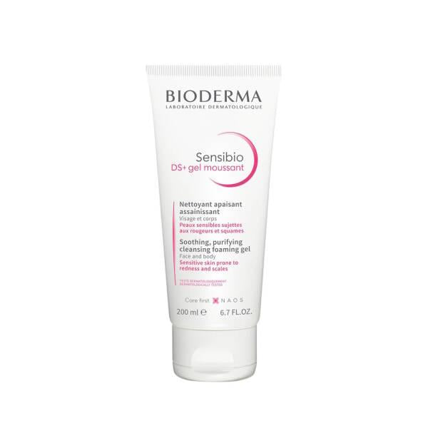 Bioderma Sensibio DS+ Foaming Gel Cleanser - Gentle Sensitive Skin Face Wash 200ml