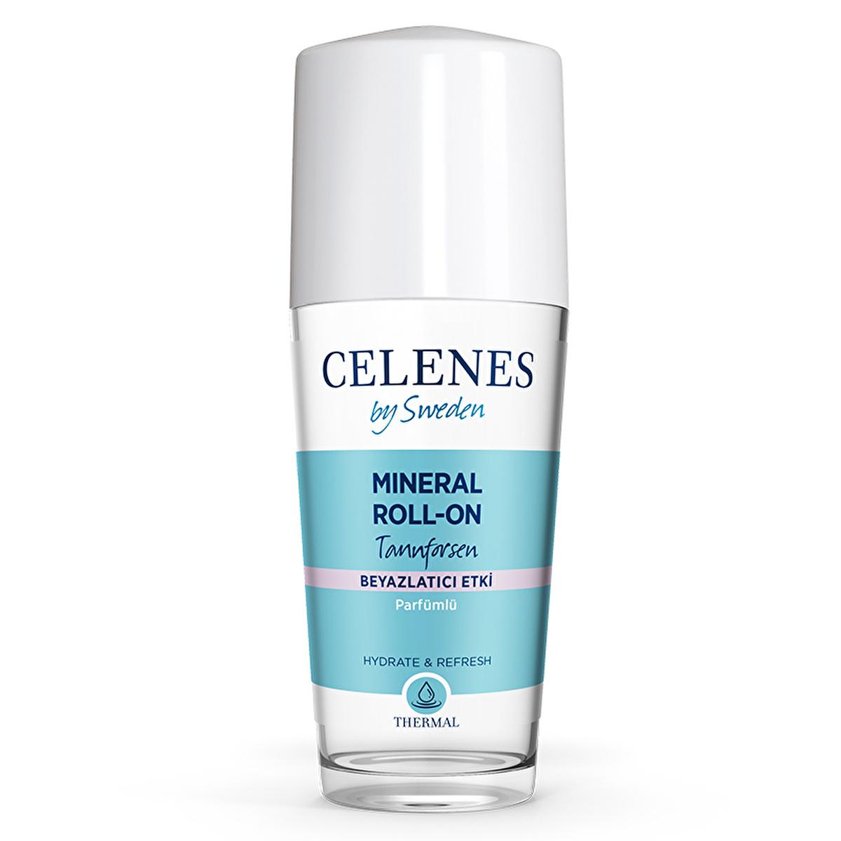 Celenes Thermal Whitening Roll-On Tannforsen - Natural Aluminum-Free Deodorant with Arbutin for Underarm Whitening