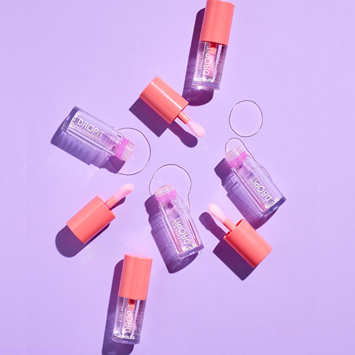 Beaulis Color-Changing Lip Gloss & Blush - pH Sensitive, Temperature Reactive, Multifunctional Makeup for Lips and Cheeks