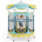 64 Inch Kids Trampoline with Detachable Canopy and Safety Enclosure Net