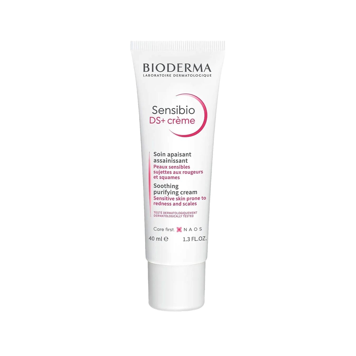 Bioderma Sensibio DS+ Moisturizing Cream for Sensitive Skin - Anti-Flaking, Gentle Skincare