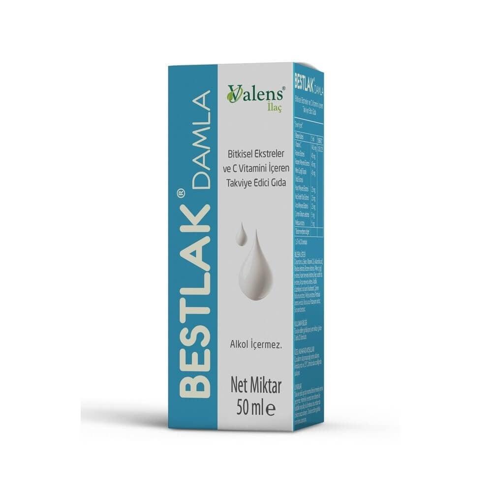 Bestlak Herbal Extract Supplement with Vitamin C Drops/Spray - 50ml Dietary Supplement for Immune System Support