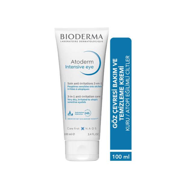 Bioderma Atoderm Intensive Eye Cream & Makeup Remover: Soothe Dry, Sensitive Eyes with Gentle Hydration & Cleansing