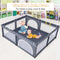 Large Infant Baby Playpen Safety Play Center Yard with 50 Ocean Balls