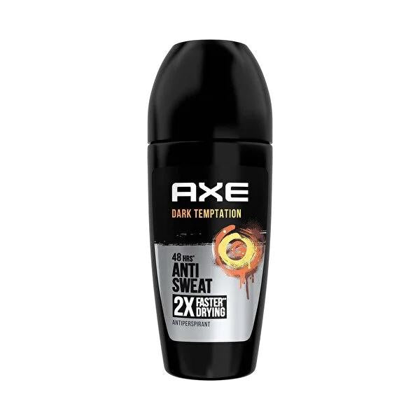Axe Dark Temptation Roll-On Deodorant for Men - 48 Hour Protection, Chocolate Fragrance