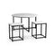3-Piece Modern Faux Marble Coffee Table Set for Living Room