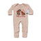Mommy's Little Valentine Cowgirl - Infant Western Girls One-Piece Footed Pajamas W/Mittens