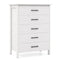 Modern 5-Drawer Multipurpose Chest Dresser with Metal Handles