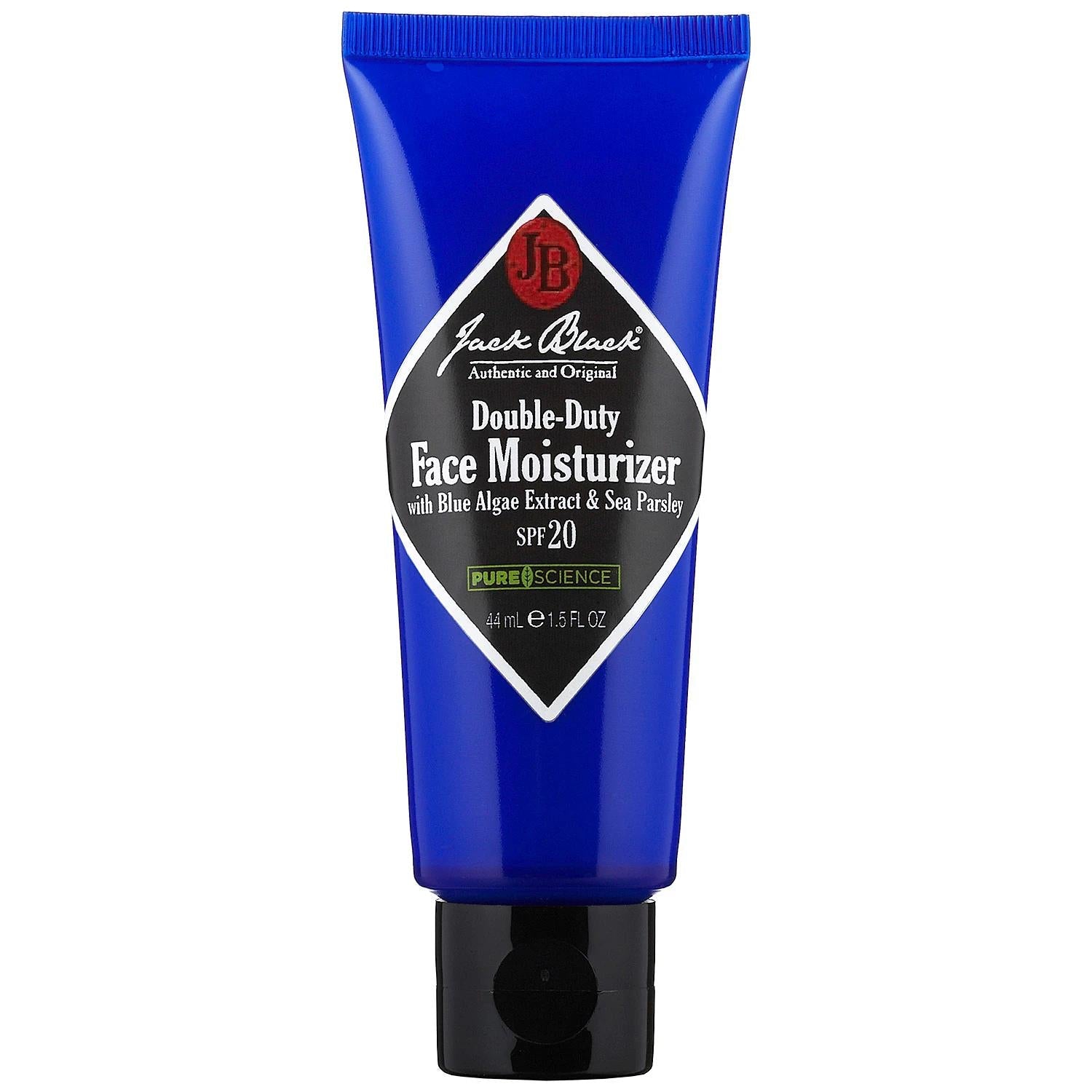 Black Monster Double-Duty Face Moisturizer SPF 20: Oil-Free, Lightweight Daily Sunscreen & Anti-Aging Ð With Blue Algae & Sea Parsley