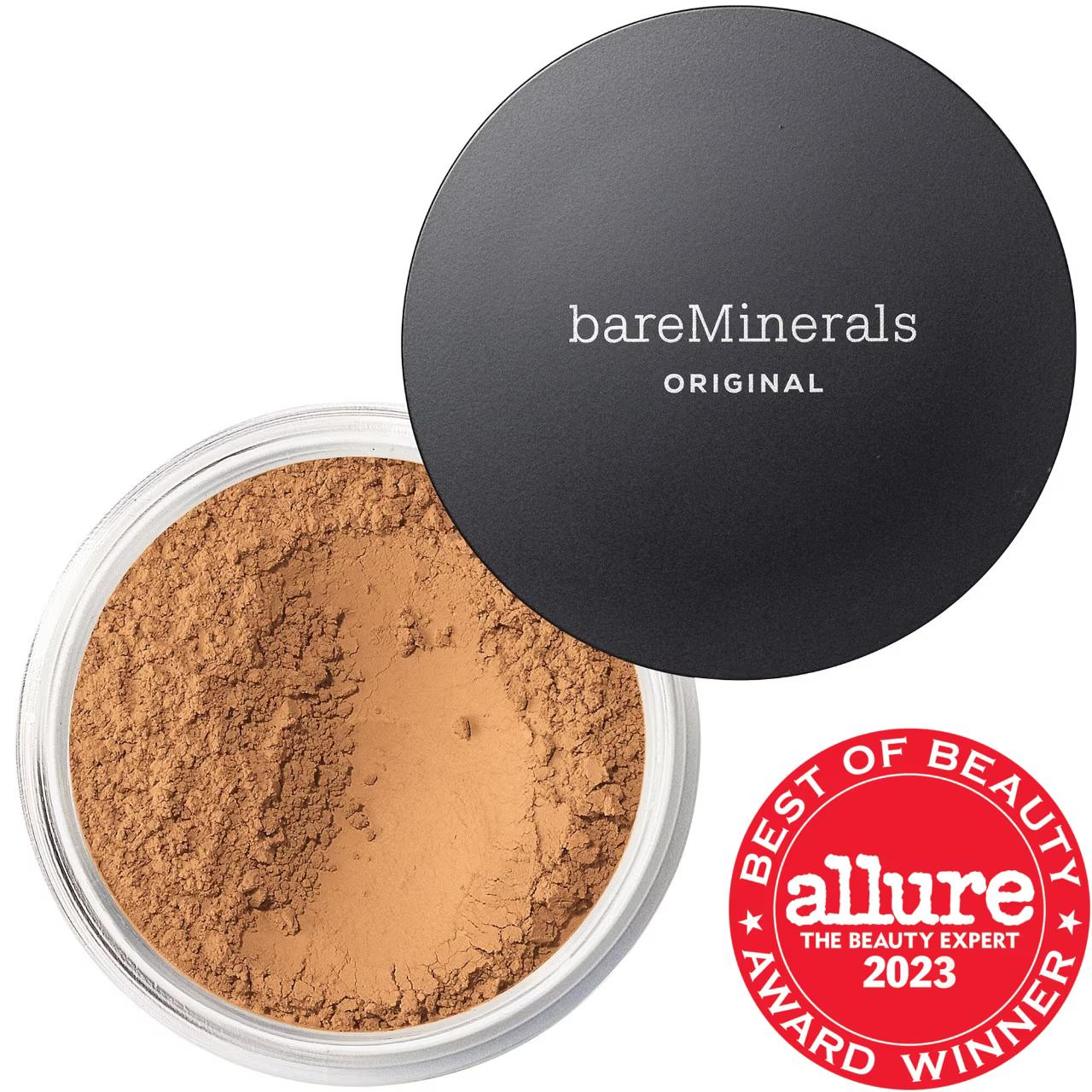 bareMinerals Original Loose Talc-Free Mineral Powder Foundation SPF 15: Natural Finish, Buildable Coverage, Vegan & Cruelty-Free Makeup