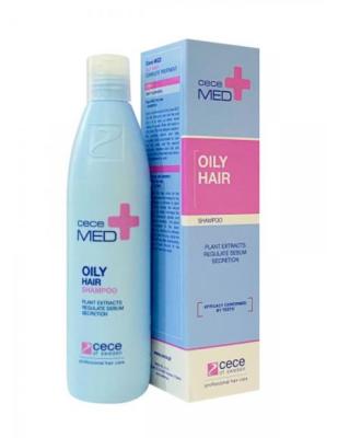 CeceMed Oily Hair Shampoo - Natural Balancing & Anti-Dandruff Sulfate-Free Shampoo for Oily Hair Care