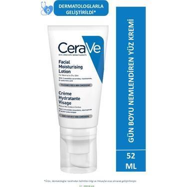 CeraVe Facial Moisturizing Lotion - Non-Comedogenic, Fragrance-Free, Hyaluronic Acid & Ceramide Skincare for Normal to Dry Skin
