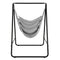 Hanging Padded Hammock Chair with Stand and Heavy Duty Steel