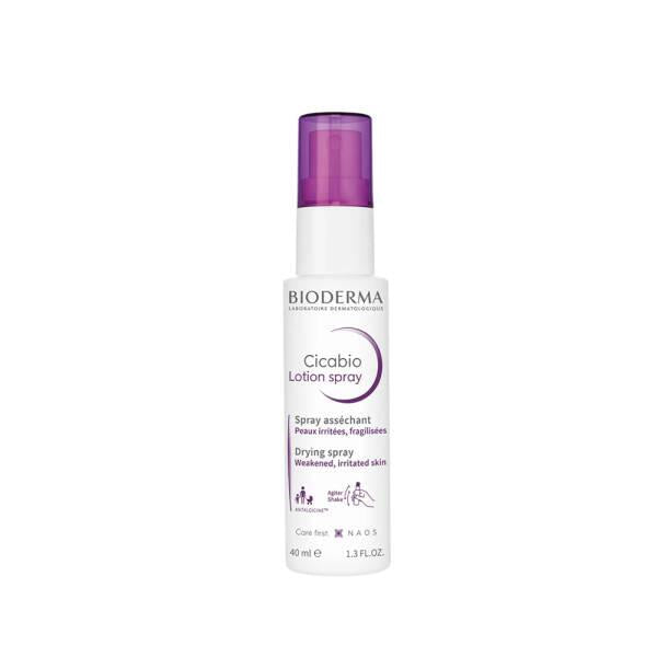 Bioderma Cicabio Soothing Skin Lotion Spray - Calming Relief for Damaged Skin, 1.35 fl oz