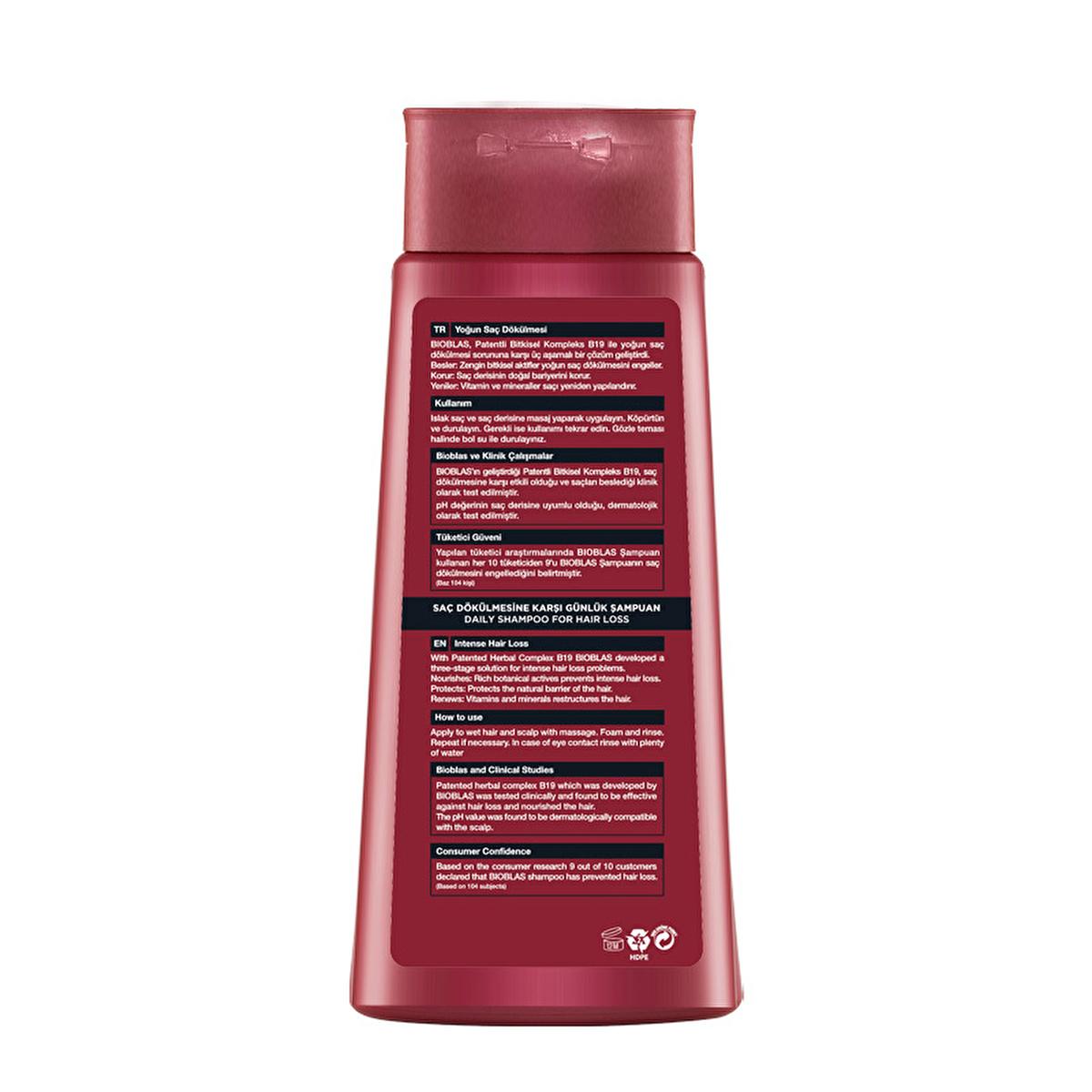 Bioblas Forte Shampoo for Hair Growth & Strength - Natural Botanical Hair Care for Daily Use