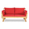 Adjustable Patio Convertible Sofa with Thick Cushion