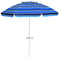 7.2 Feet Portable Outdoor Beach Umbrella with Sand Anchor and Tilt Mechanism