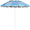 8FT Portable Beach Umbrella with Sand Anchor and Tilt Mechanism for Garden and Patio