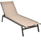 Outdoor Reclining Chaise Lounge Chair with 6-Position Adjustable Back