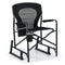 Outdoor Rocker Camping Chair with Dual Springs and Padded Back