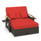 Outdoor Wicker Daybed with Folding Panels and Storage Ottoman