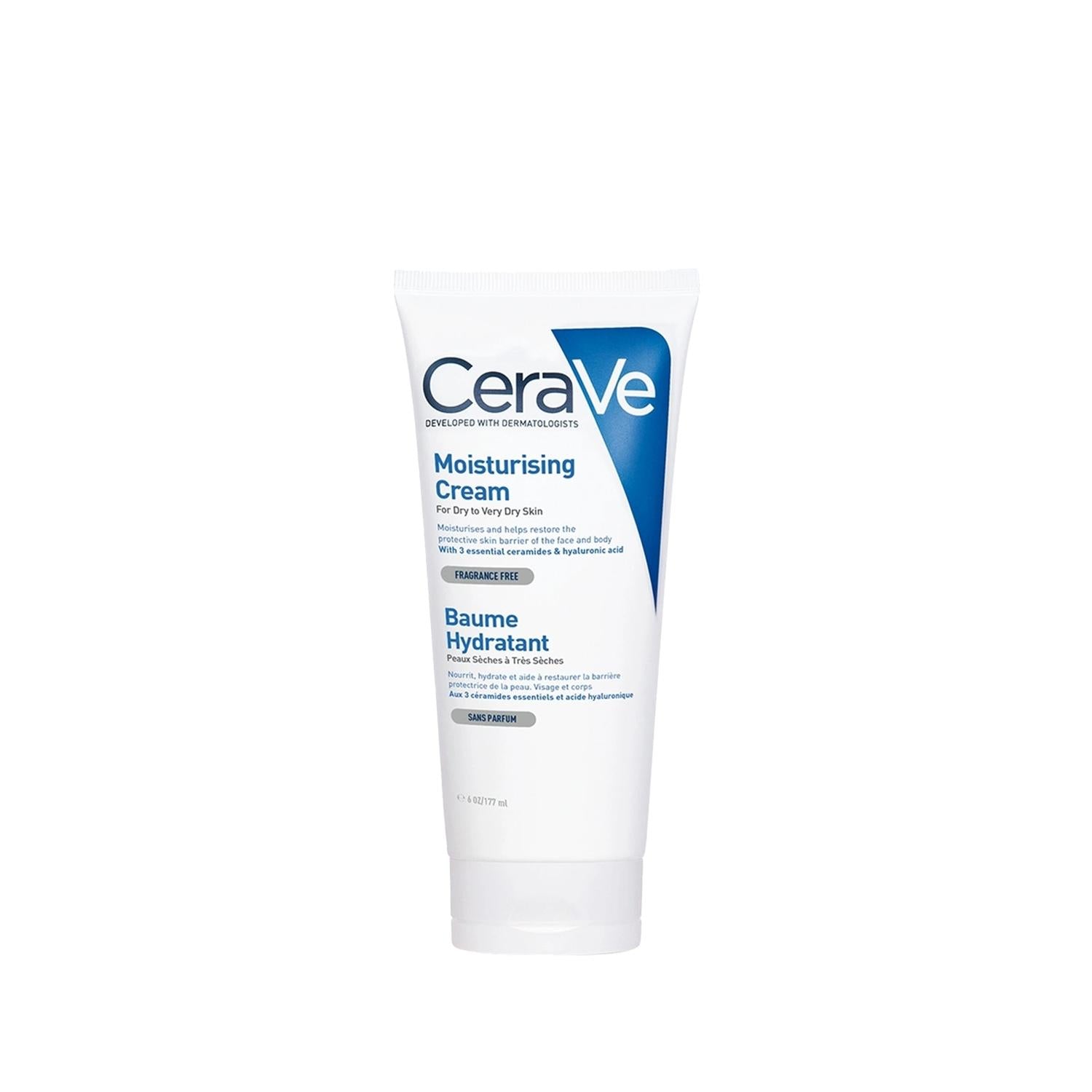 CeraVe Moisturizing Cream 177ml - Dermatologist-Recommended Dry Skin Relief