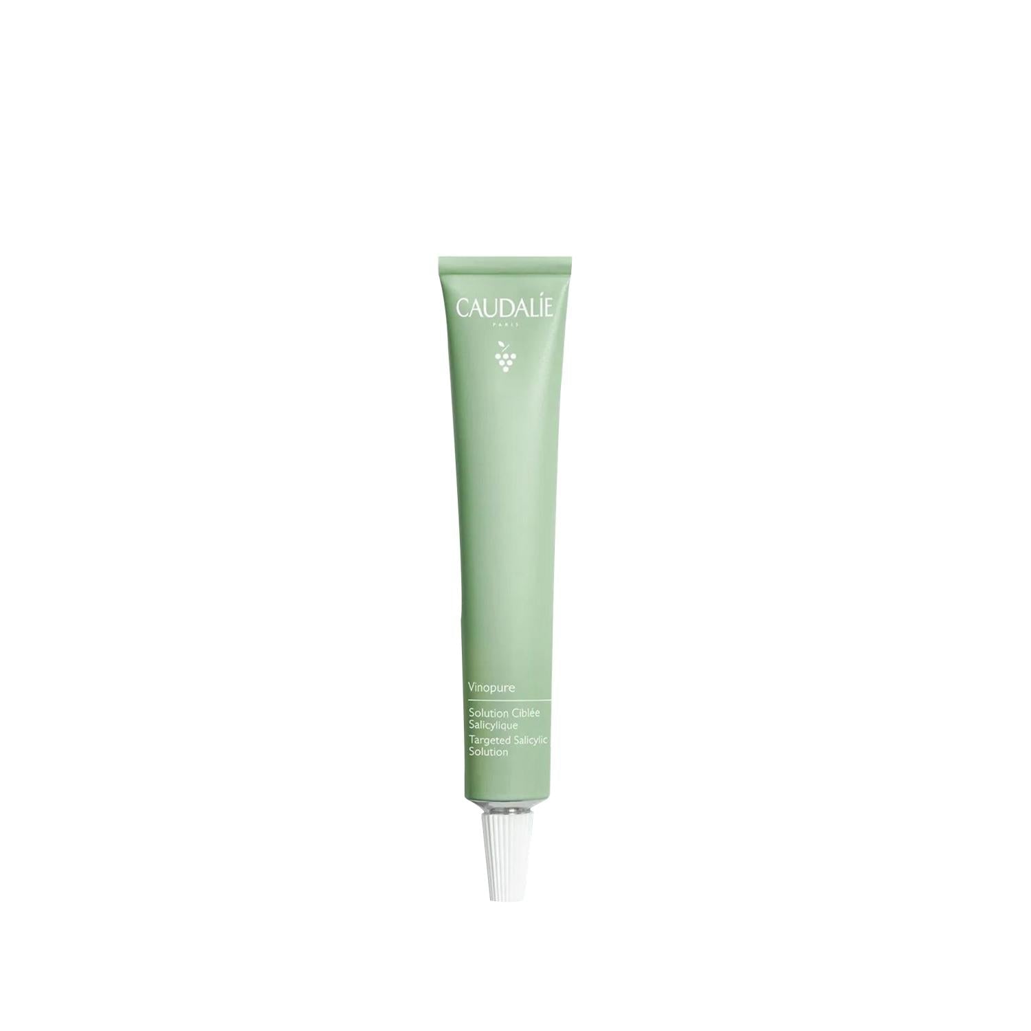 Caudalie Vinopure Acne Treatment Cream with Salicylic Acid - Anti-Acne Skincare for Acne-Prone Skin, 0.51 fl oz