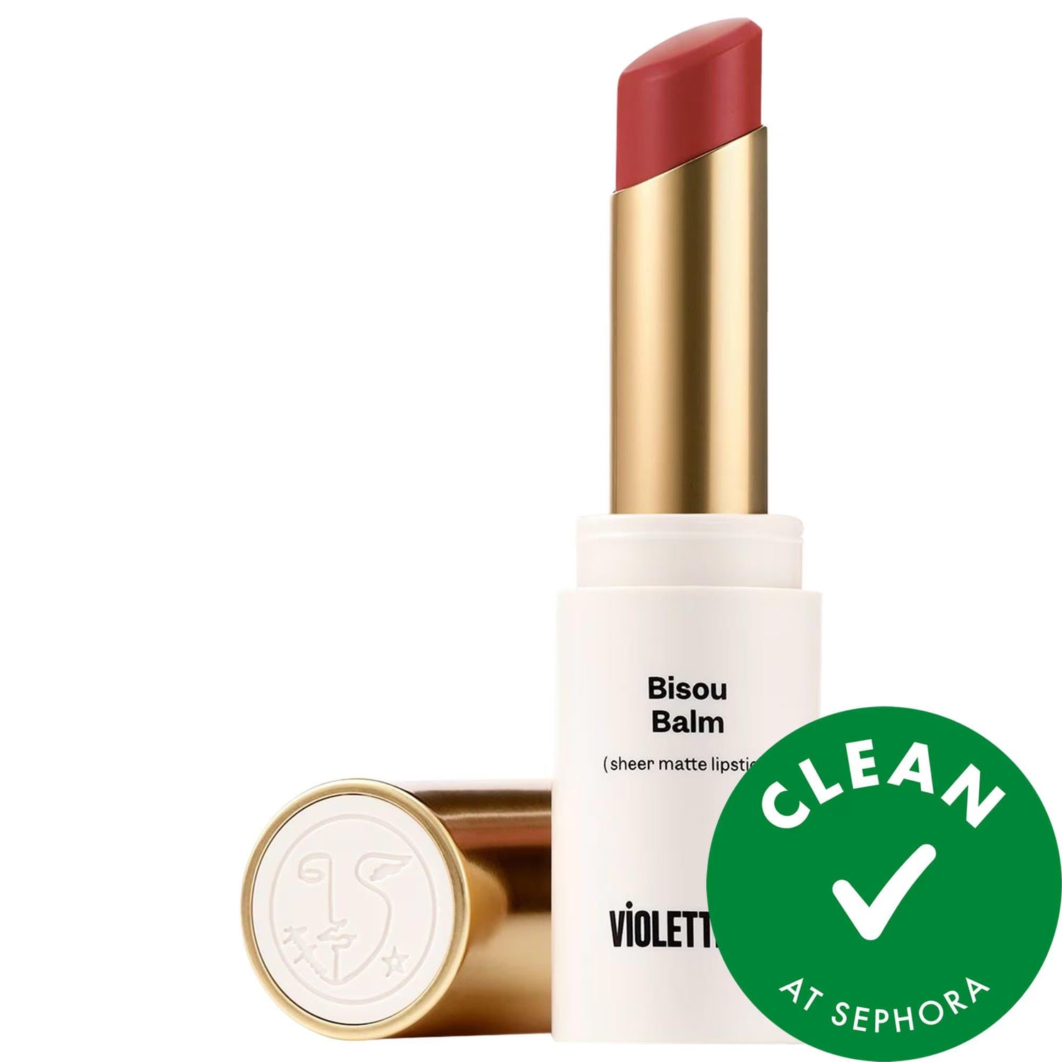 BISOU BALM Sheer Matte Lipstick - Hydrating, Vegan, Cruelty-Free Lip Color